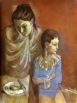  moth - Tumblers Mother and Son 1905 Pablo Picasso